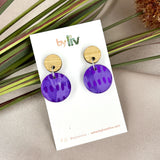 Petite Purple Dangle Earrings