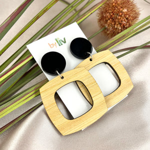 Bamboo Statement Dangles