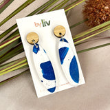 Greek Summer - Long dangle earrings