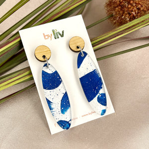 Greek Summer - Long dangle earrings