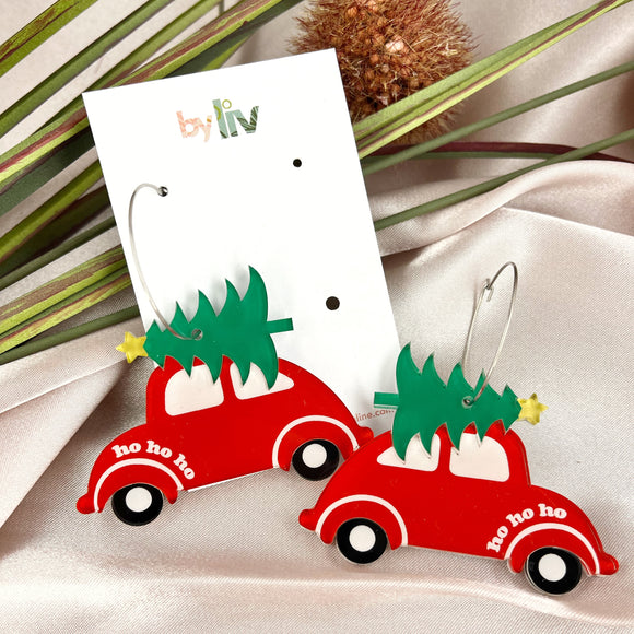 PRE-ORDER ITEM: Beep Beep! - Christmas Earring Joy