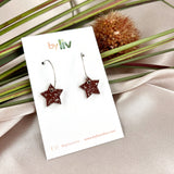 CHOOSE YOUR COLOUR: Small Star Hoops