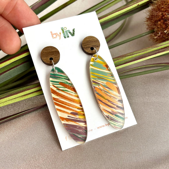 Summer Change - Long dangle earrings