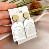 CHOOSE YOUR COLOUR: Tea & Romance Earrings